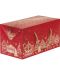 Подаръчна кутия Giftpack - Bonnes Fêtes, червено и златисто, 31.5 x 16 x 16 cm - 1t