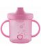 Преходна чаша с дръжки Lorelli Baby Care - 210 ml, Розова - 1t