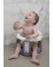 Противоплъзгаща седалка за баня и хранене BabyJem - Бяла - 2t