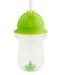 Преходна чаша със сламка Munchkin - Click Lock Weighted Straw, 285 ml, зелена - 1t