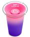 Преходна чаша Munchkin - Miracle 360° Colour Change, 255 ml, розова - 4t