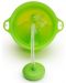 Преходна чаша със сламка Munchkin - Click Lock Weighted Straw, 285 ml, зелена - 3t