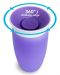 Преходна чаша Munchkin - Miracle 360° Sippy Cup, 285 ml, лилава - 2t