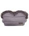 Ръкавица за количка KikkaBoo - Fur, Melange Grey - 1t