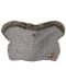 Ръкавица за количка KikkaBoo - Luxury, Fur Dots Grey - 1t