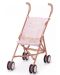 Сгъваема количка за кукли Battat - Розова на звездички - 1t