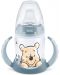 Шише за сок Nuk First Choice - Disney, 150 ml,  сиво, Мечо Пух - 1t