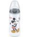 Шише Nuk First Choice - Mickey Mouse, със силиконов биберон, 300 ml, за момче - 1t