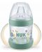 Шише за сок със силиконов накрайник NUK for Nature - 150 ml, зелено - 1t