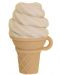 Силиконова гризалка NatureBond - С форма на сладолед ванилия, с подарък клипс - 1t