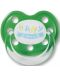 Baby Nova Бебешка силиконова залъгалка силикон , зелена - 1t