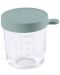 Стъклен контейнер Beaba - Евкалипт, 250 ml - 1t