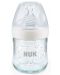Стъклено шише NUK Nature Sense - Temperature control, Softer, 120 ml, бяло - 1t