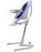 Mima Висок стол за хранене с бяла рамка Moon – Royal Blue - 1t