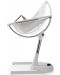 Mima Висок стол за хранене с бяла рамка Moon – Black - 6t