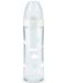 Стъклено шише Nuk - New Classic, с биберон размер М, 240 ml, бяло - 1t