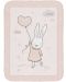 Супер меко бебешко одеяло KikkaBoo - Rabbits in Love , 80 x 110 cm - 1t