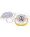Светещи силиконови залъгалки Bebe Confort - Physio Air, 2 броя, 0-6м, Yellow Bear - 1t