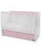 Трансформиращо се легло Lorelli - Matrix, 60 х 120 cm, бяло и розово - 3t