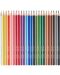 Цветни моливи Adel - 24 цвята, дълги, в метален тубус - 2t