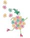 Творчески комплект Djeco - Рисуване с печати, Flower girl - 3t
