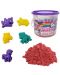 Творчески комплект кинетичен пясък PlayToys - Еднорози, розов, 500 g - 1t