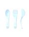 Комплект прибори за хранене Twistshake Cutlery Pastel - Сини, над 6 месеца - 2t