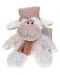 Плюшена играчка Morgenroth Plusch - Зимна овчица с розова шапка и шал, 25 cm - 1t