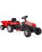Детски трактор с ремарке Pilsan - Active, червен - 1t