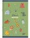 Ученическа тетрадка Keskin Color Pets - A4, 60 листа, малки квадратчета, асортимент - 3t