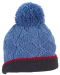 Вълнена зимна шапка с помпон Sterntaler - 55 cm, 4-6 години, синя - 3t