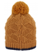 Вълнена зимна шапка с помпон Sterntaler - 53 cm, 2-4 години, жълта - 2t