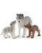 Комплект фигурки Schleich Wild Life - Майка вълчица с малки - 1t
