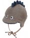 Зимна бебешка шапка Sterntaler - Дино, 45 cm, 6-9 месеца, кафява - 1t