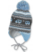 Зимна бебешка шапка с пискюл Sterntaler - 41 cm, 4-5 месеца - 1t