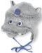 Зимна бебешка шапка Sterntaler - Дино, 43 cm, 5-6 месеца, сива - 1t
