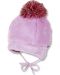 Зимна шапка с пискюл Sterntaler - 45 cm, 6-9 месеца, розова - 1t