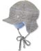 Зимна бебешка шапка с козирка Sterntaler - 45 cm, 6-9 месеца, сива - 1t