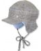 Зимна шапка с козирка Sterntaler - каре, 47 cm, 9-12 месеца, бежова - 1t