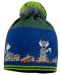 Зимна шапка с помпон Maximo - Лисици, синя - 1t
